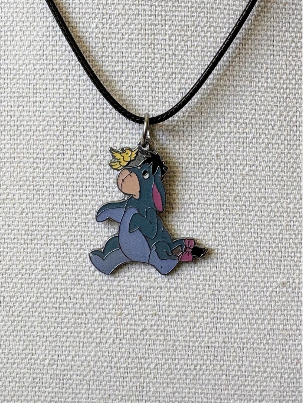 Disney Winnie the Pooh Eeyore & Bird Enamel Pendant Necklace [COPY]